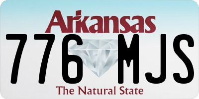 AR license plate 776MJS