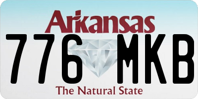AR license plate 776MKB