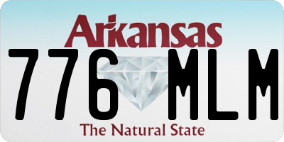 AR license plate 776MLM