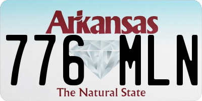 AR license plate 776MLN
