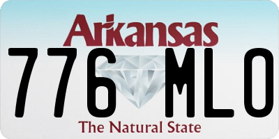 AR license plate 776MLO