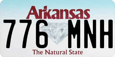 AR license plate 776MNH