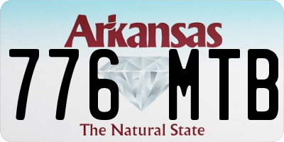 AR license plate 776MTB