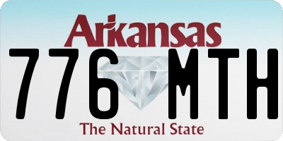 AR license plate 776MTH