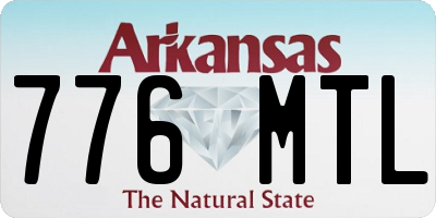 AR license plate 776MTL