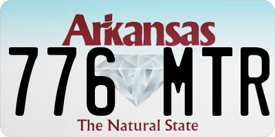 AR license plate 776MTR