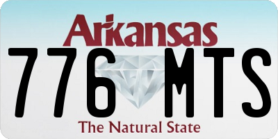 AR license plate 776MTS