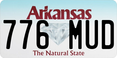 AR license plate 776MUD