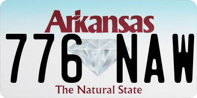 AR license plate 776NAW