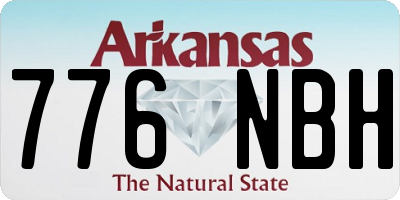 AR license plate 776NBH