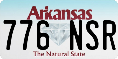 AR license plate 776NSR