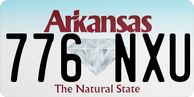 AR license plate 776NXU
