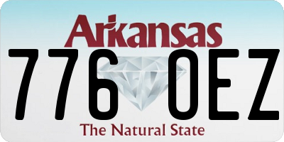 AR license plate 776OEZ
