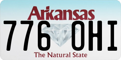 AR license plate 776OHI