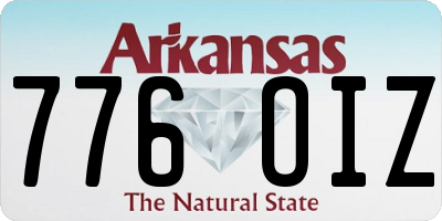 AR license plate 776OIZ
