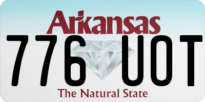 AR license plate 776UOT