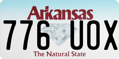 AR license plate 776UOX