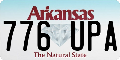 AR license plate 776UPA