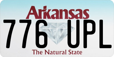AR license plate 776UPL