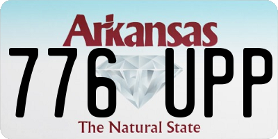 AR license plate 776UPP