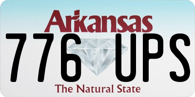 AR license plate 776UPS
