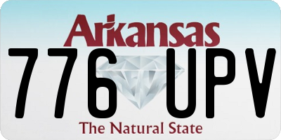 AR license plate 776UPV