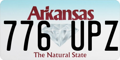 AR license plate 776UPZ