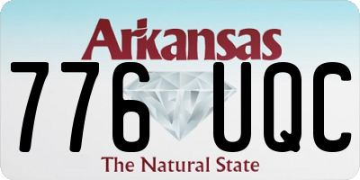 AR license plate 776UQC