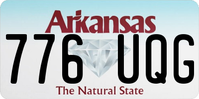 AR license plate 776UQG
