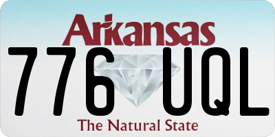 AR license plate 776UQL