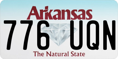 AR license plate 776UQN