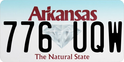 AR license plate 776UQW