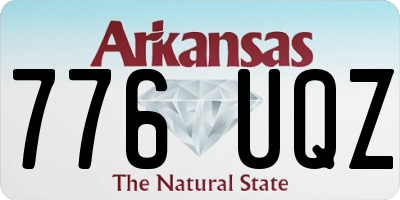 AR license plate 776UQZ