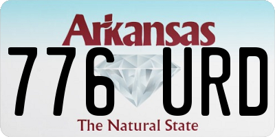 AR license plate 776URD