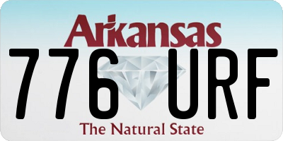 AR license plate 776URF