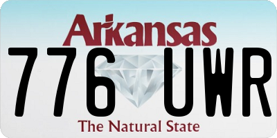 AR license plate 776UWR