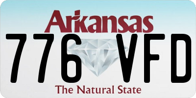 AR license plate 776VFD