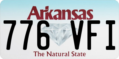 AR license plate 776VFI
