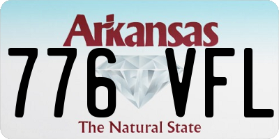 AR license plate 776VFL