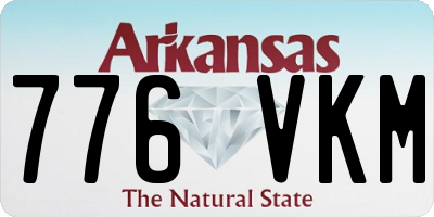 AR license plate 776VKM
