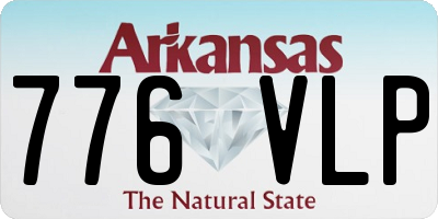 AR license plate 776VLP