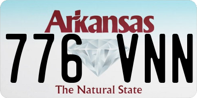 AR license plate 776VNN