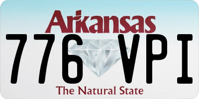 AR license plate 776VPI