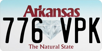 AR license plate 776VPK