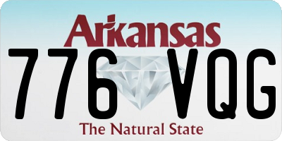 AR license plate 776VQG