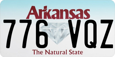 AR license plate 776VQZ