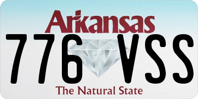 AR license plate 776VSS