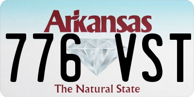AR license plate 776VST