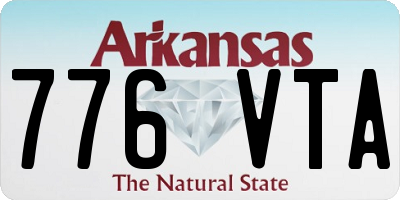 AR license plate 776VTA