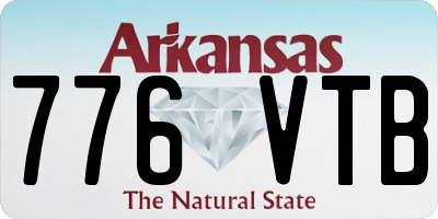 AR license plate 776VTB